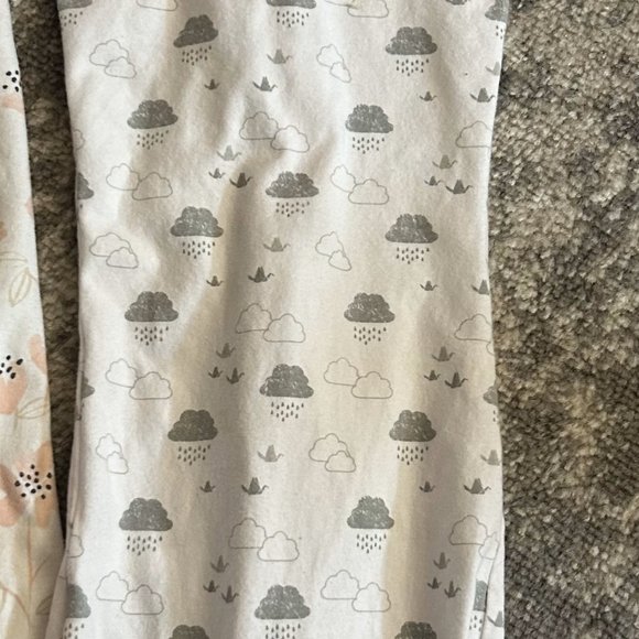 Halo-Summer Two Baby Sleep Sacks Rain clouds  NB-Floral Medium 6-12 Months - Picture 2 of 7
